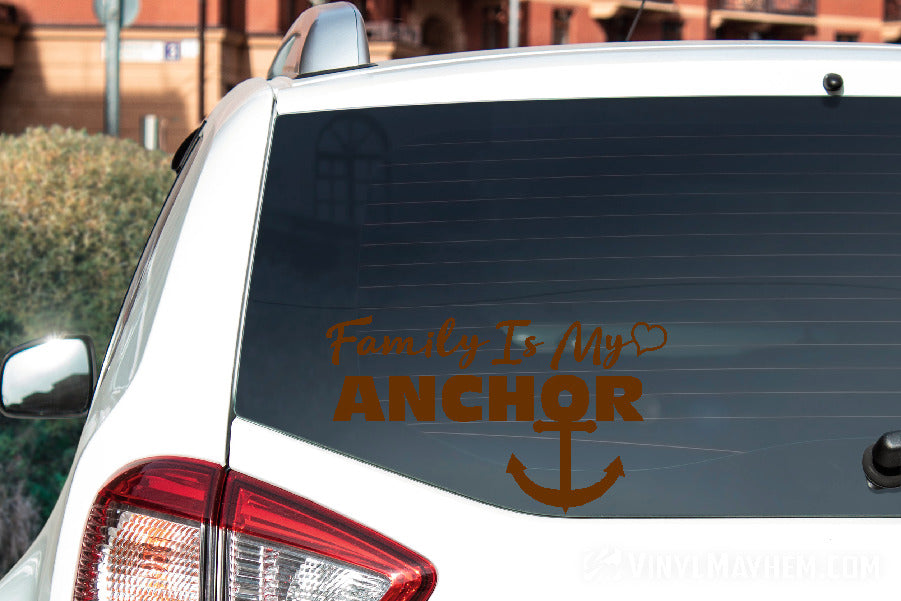 Family Is My Anchor vinyl sticker