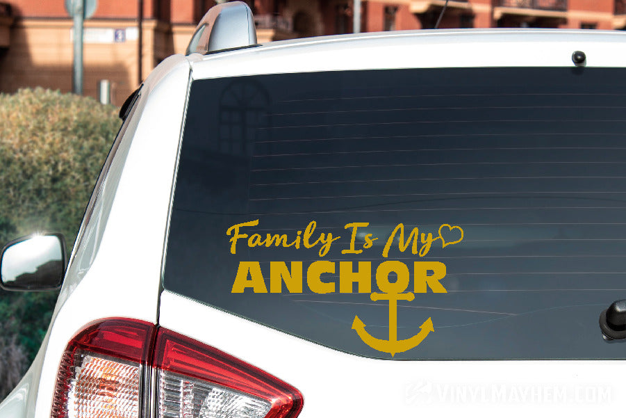 Family Is My Anchor vinyl sticker