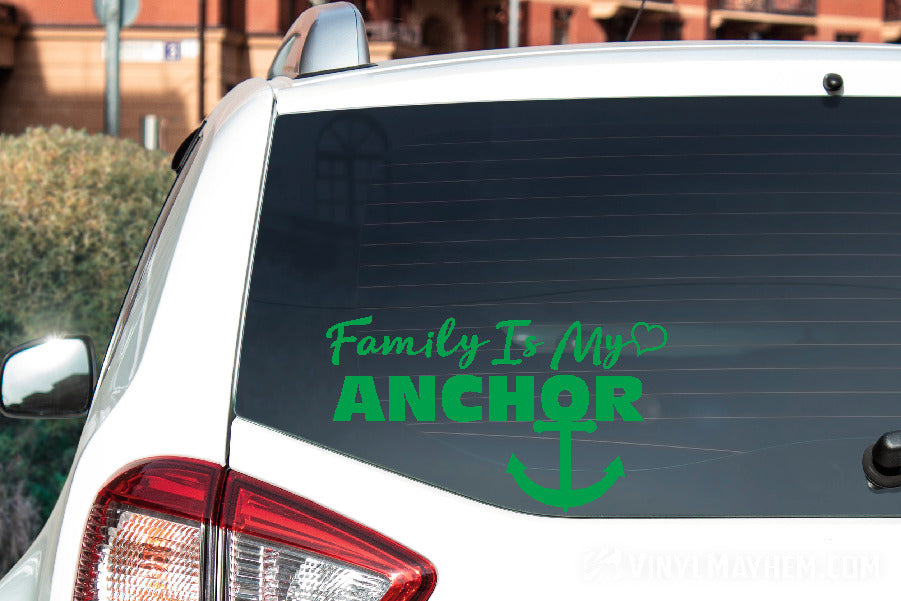 Family Is My Anchor vinyl sticker