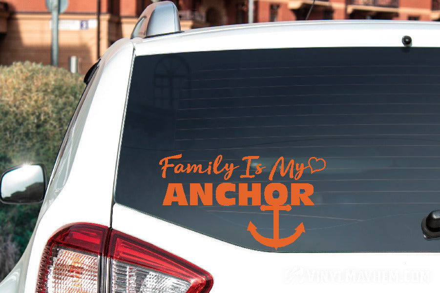Family Is My Anchor vinyl sticker