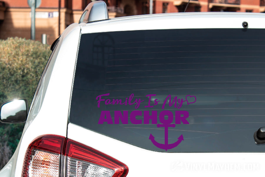 Family Is My Anchor vinyl sticker