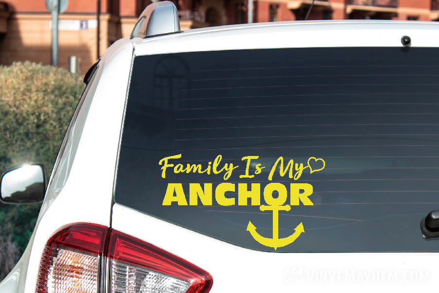 Family Is My Anchor vinyl sticker