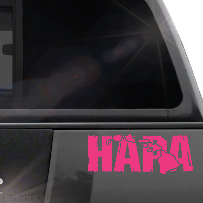 Hawaiian Islands Hapa distressed vinyl sticker