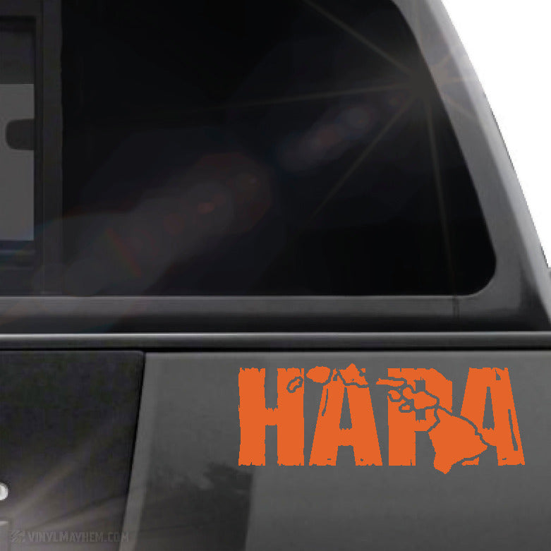 Hawaiian Islands Hapa distressed vinyl sticker