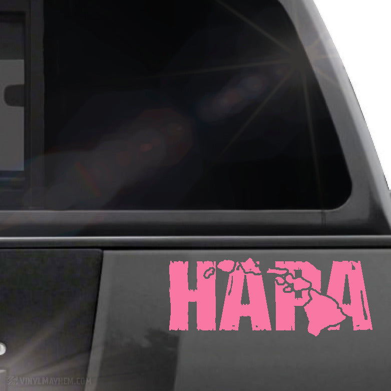 Hawaiian Islands Hapa distressed vinyl sticker