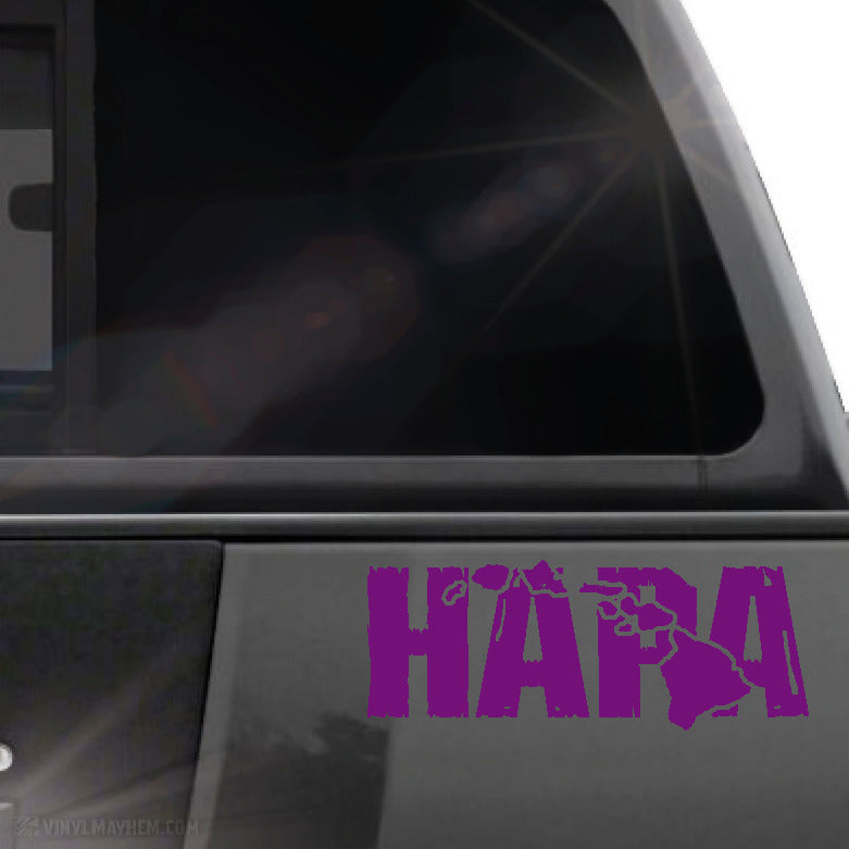 Hawaiian Islands Hapa distressed vinyl sticker