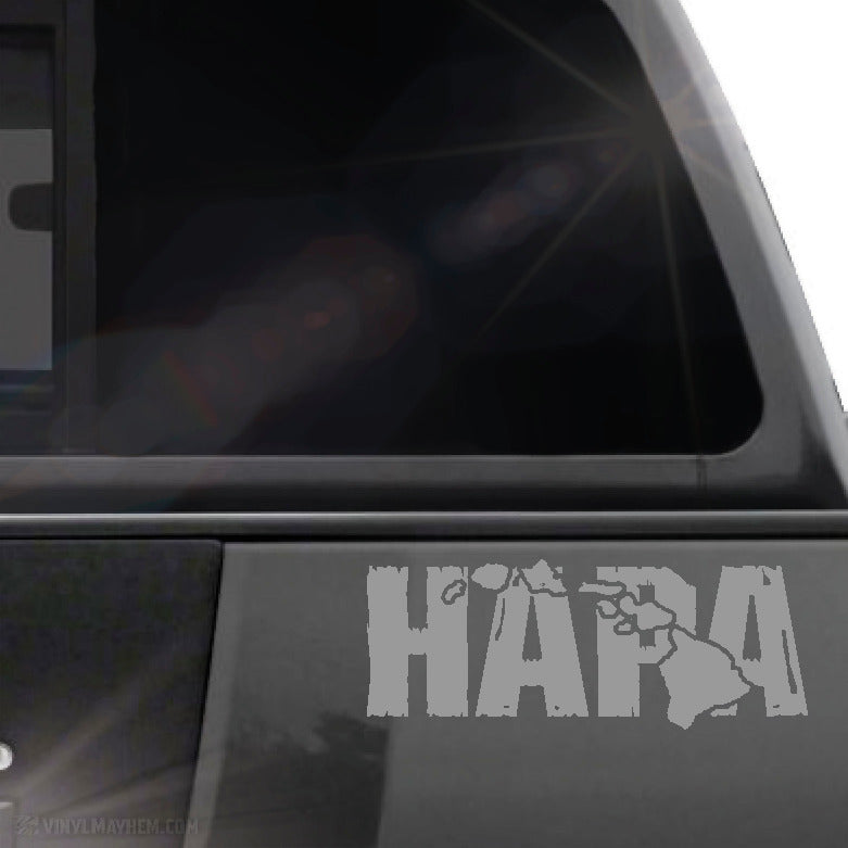 Hawaiian Islands Hapa distressed vinyl sticker