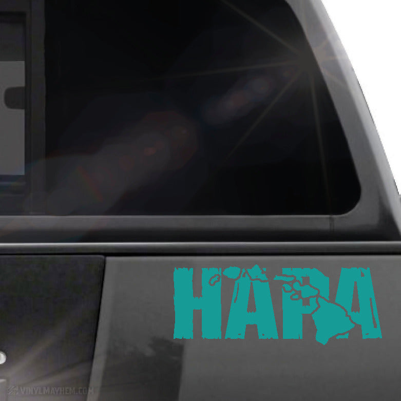 Hawaiian Islands Hapa distressed vinyl sticker