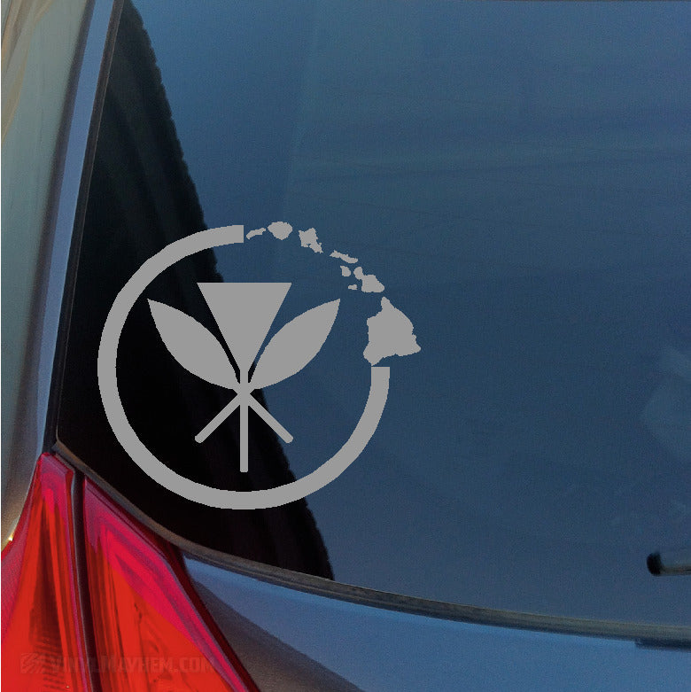 Hawaiian Islands Kanaka Maoli circle vinyl sticker