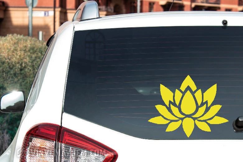 Lotus Nyo Sticker Lotus flower vinyl sticker | Asian Culture Car Window Decals - Vinyl Mayhem