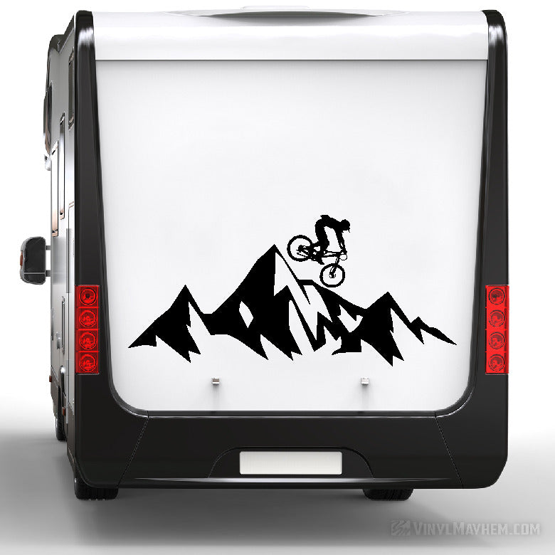 MTB Mountain biking downhill vinyl sticker