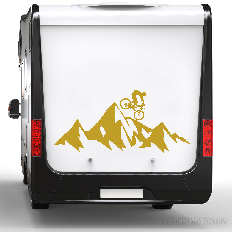 MTB Mountain biking downhill vinyl sticker
