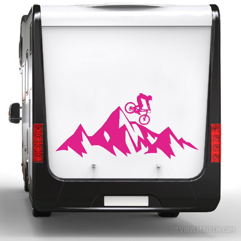 MTB Mountain biking downhill vinyl sticker