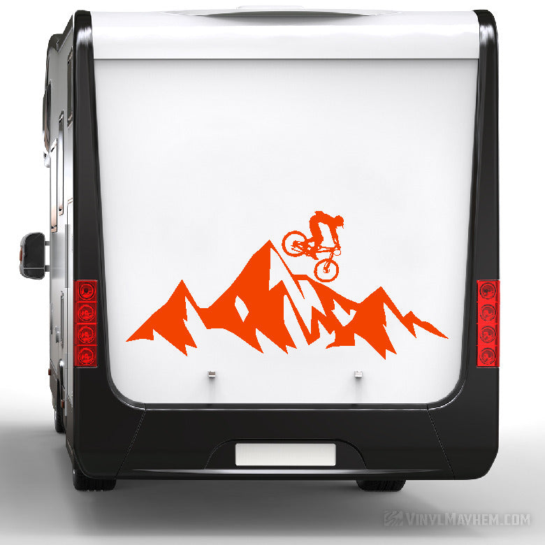 MTB Mountain biking downhill vinyl sticker
