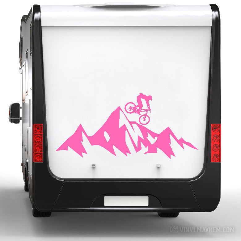 MTB Mountain biking downhill vinyl sticker