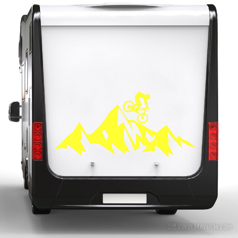 MTB Mountain biking downhill vinyl sticker