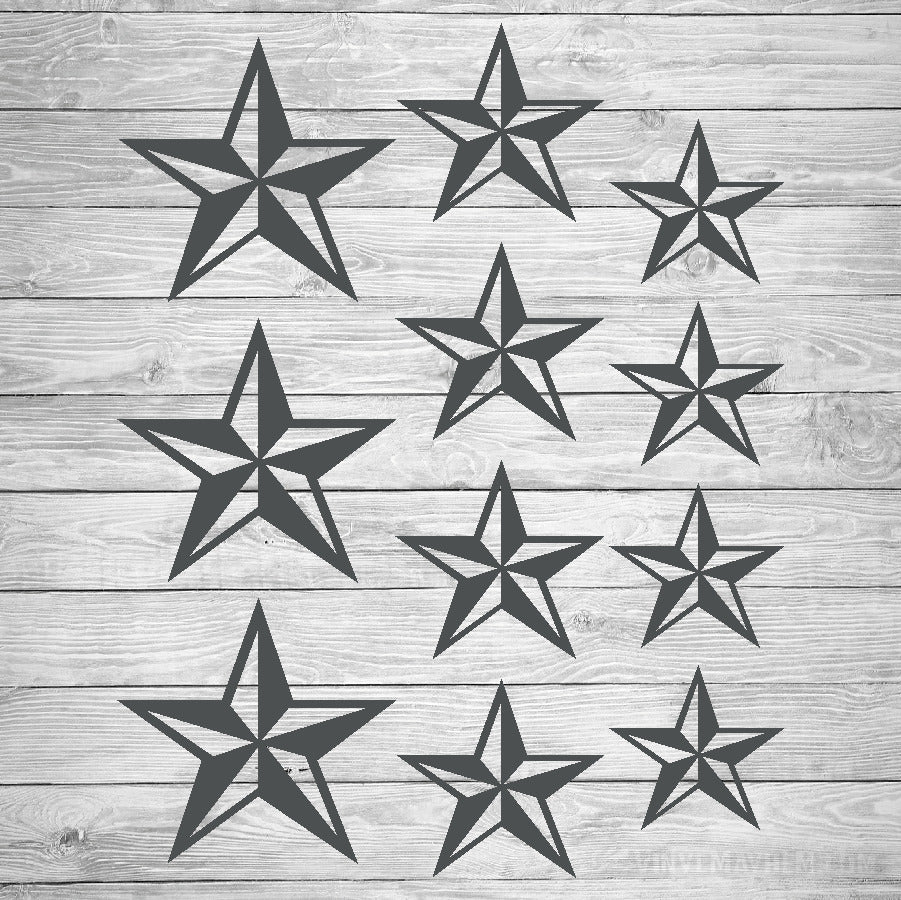 Nautical Star vinyl sticker sheet