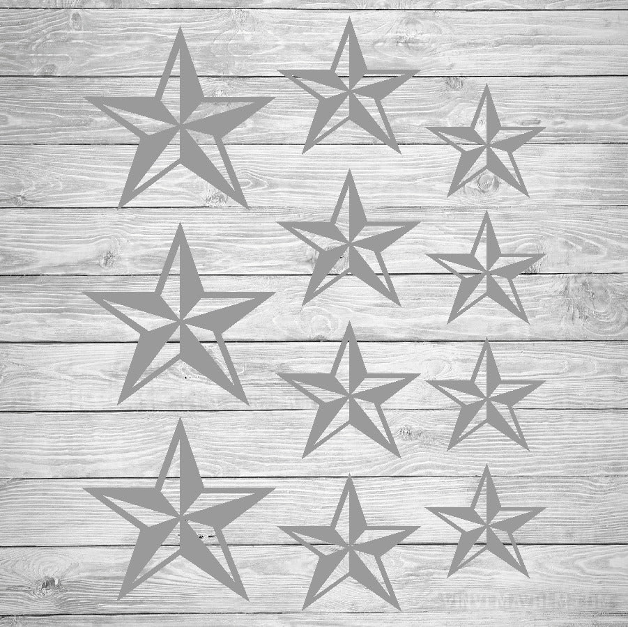 Nautical Star vinyl sticker sheet