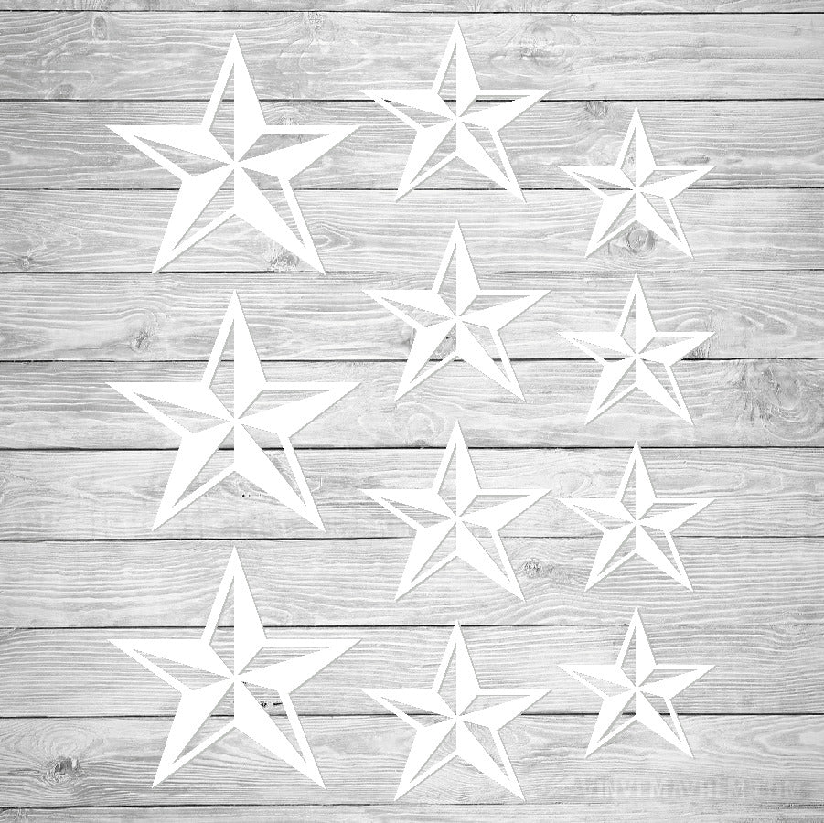 Nautical Star vinyl sticker sheet