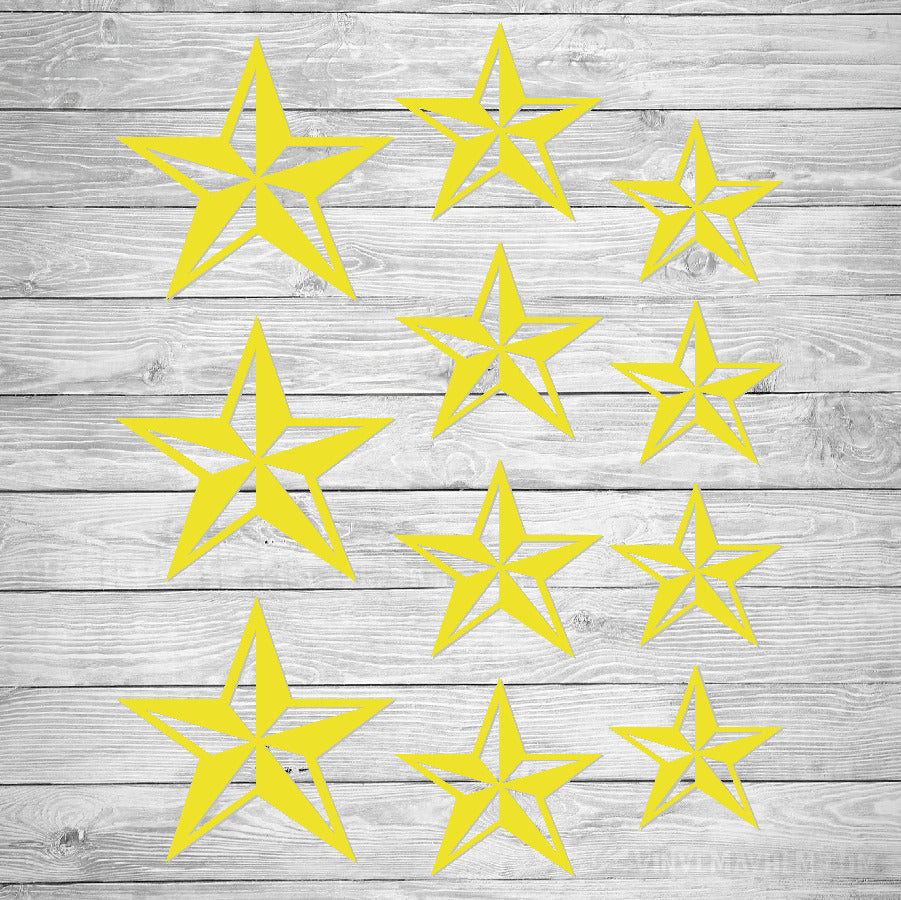 Nautical Star vinyl sticker sheet