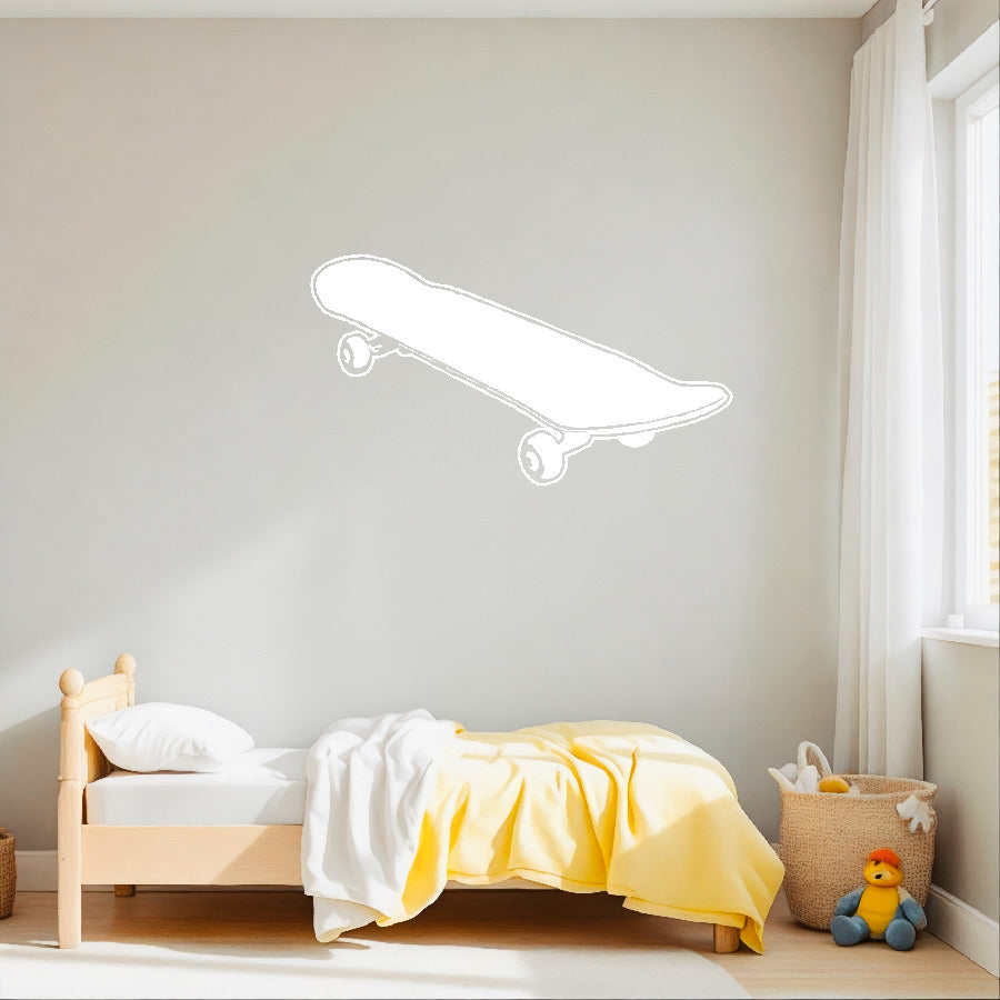 Skateboard silhouette vinyl sticker
