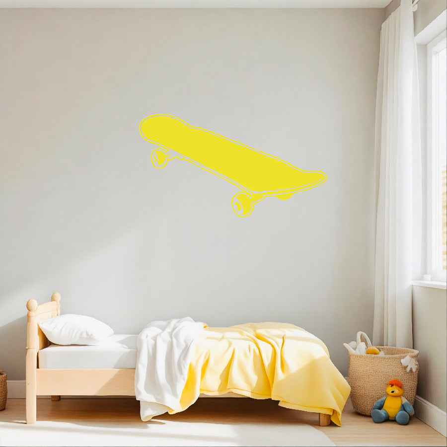 Skateboard silhouette vinyl sticker