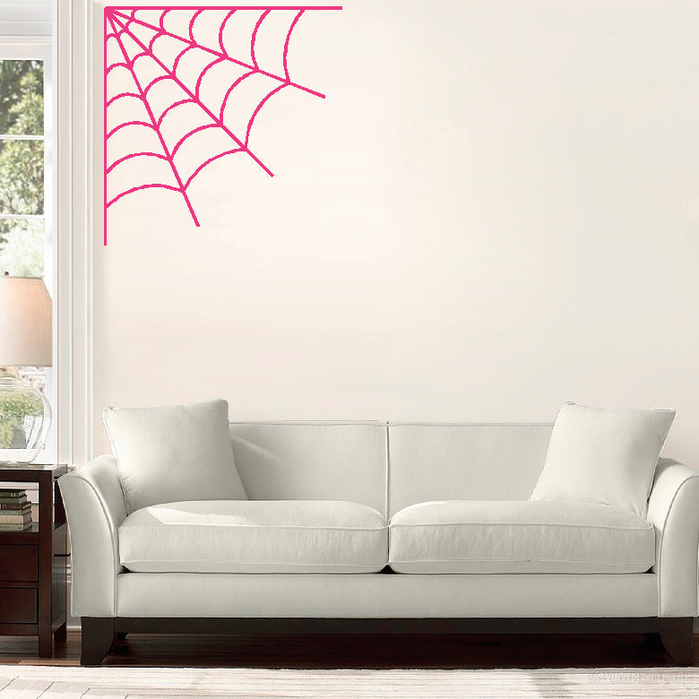 Spider Web Corner vinyl sticker