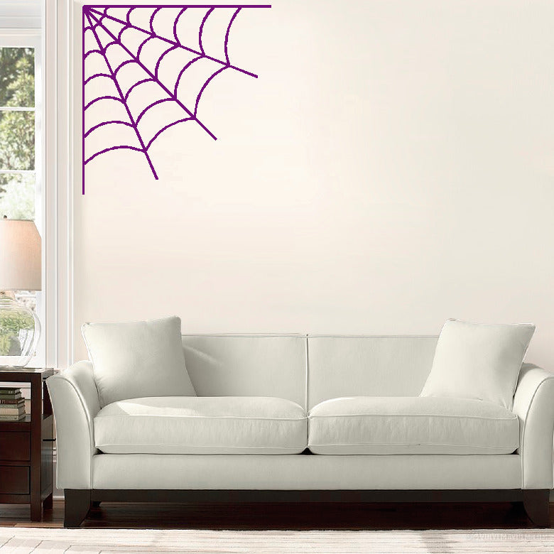 Spider Web Corner vinyl sticker