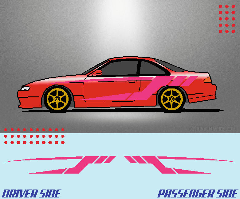 Tech Split Stripe vehicle graphic kit