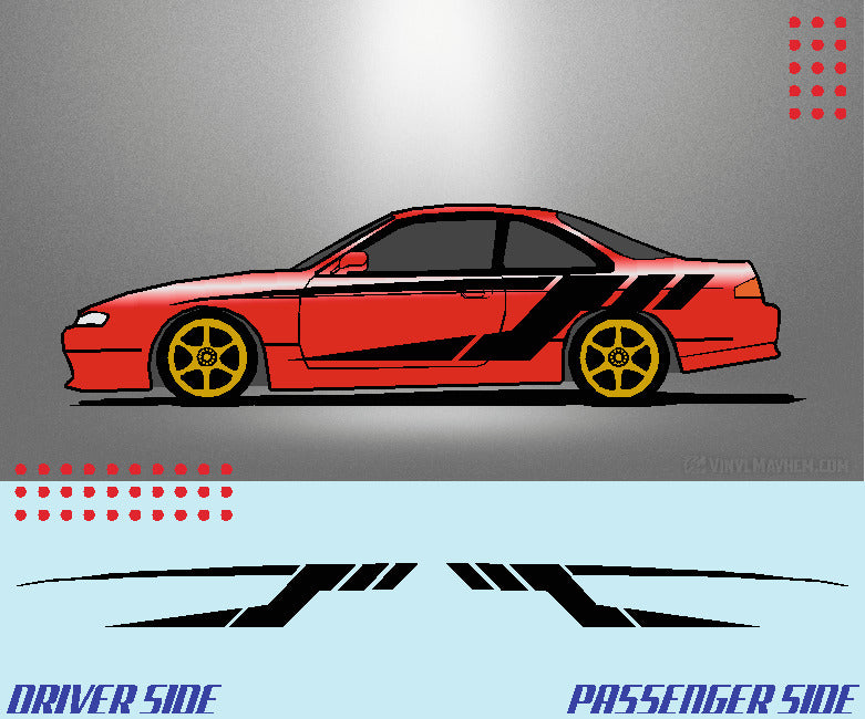 Tech Split Stripe vehicle graphic kit