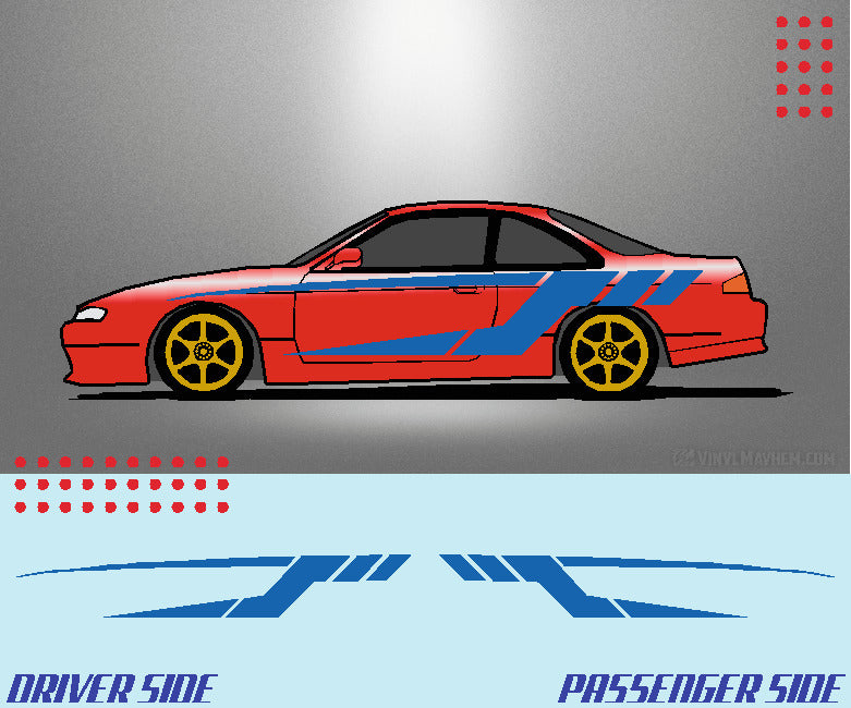 Tech Split Stripe vehicle graphic kit