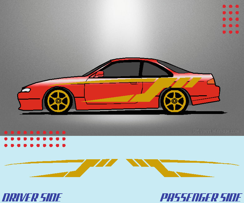 Tech Split Stripe vehicle graphic kit