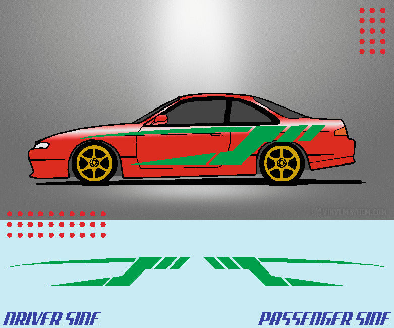 Tech Split Stripe vehicle graphic kit