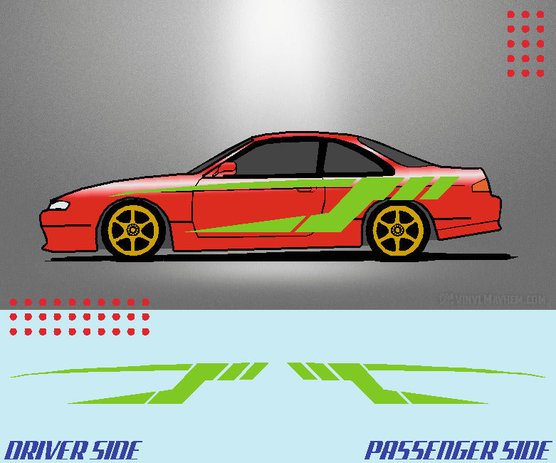 Tech Split Stripe vehicle graphic kit