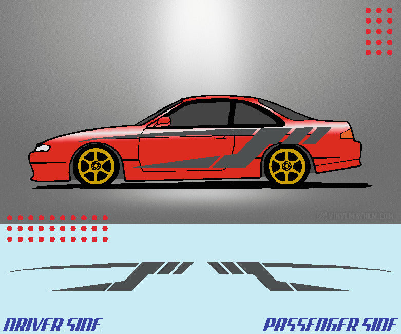Tech Split Stripe vehicle graphic kit