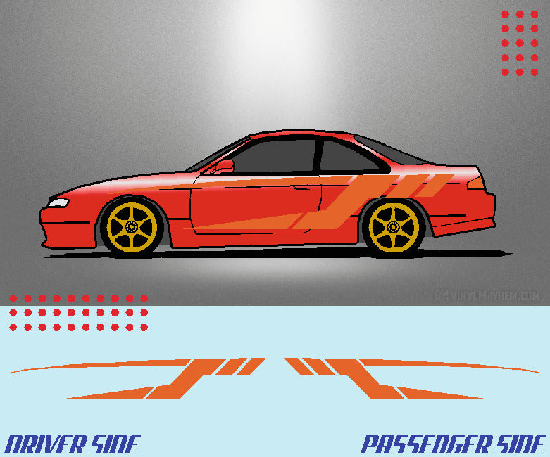 Tech Split Stripe vehicle graphic kit