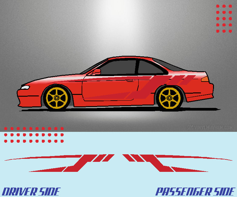 Tech Split Stripe vehicle graphic kit