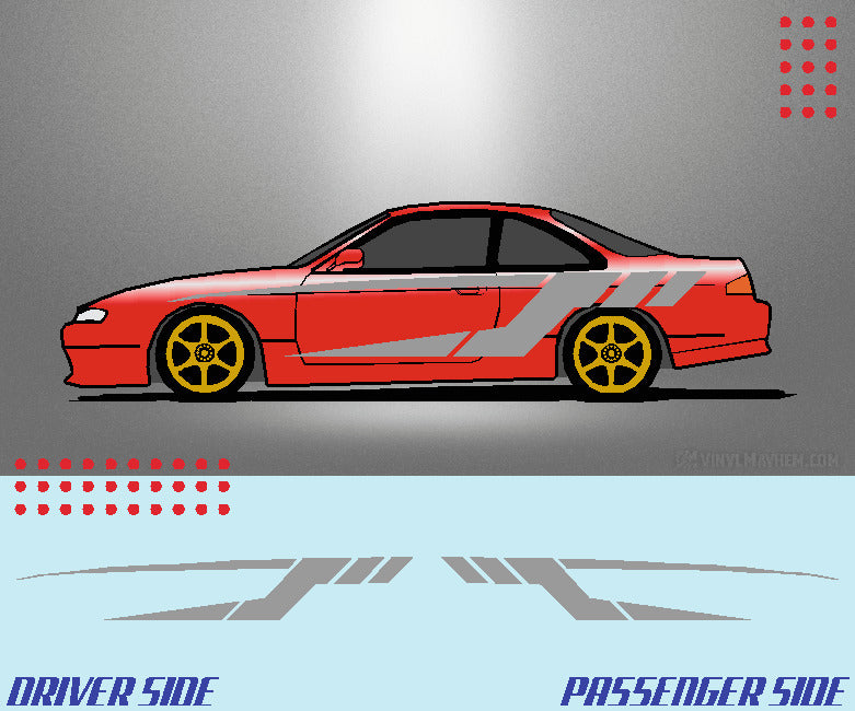 Tech Split Stripe vehicle graphic kit