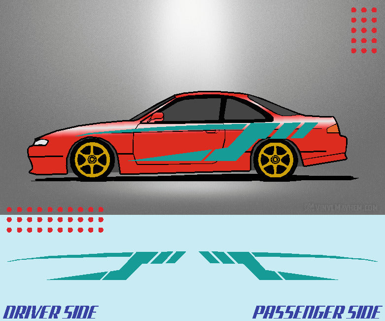 Tech Split Stripe vehicle graphic kit