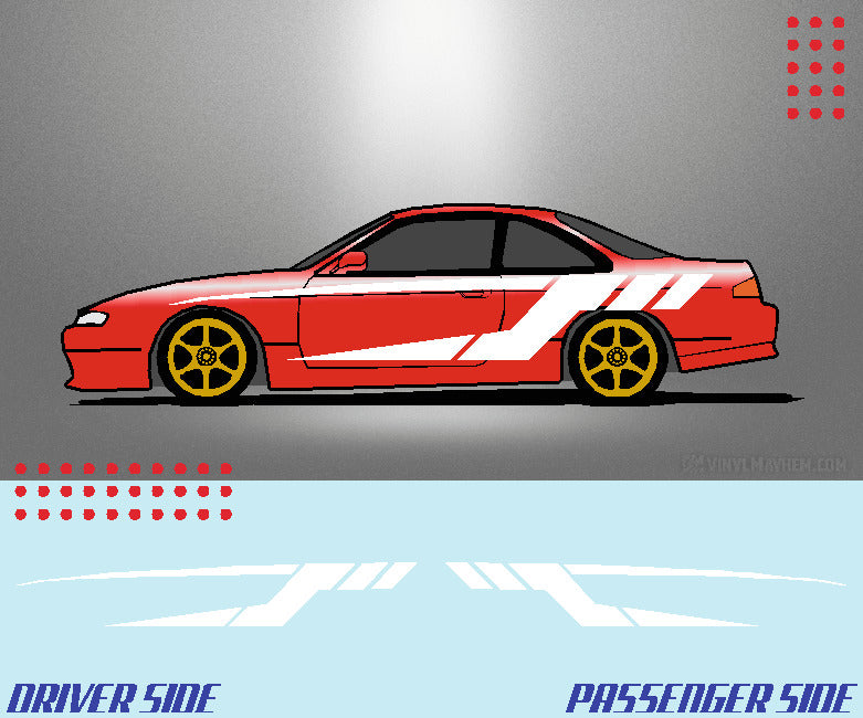 Tech Split Stripe vehicle graphic kit