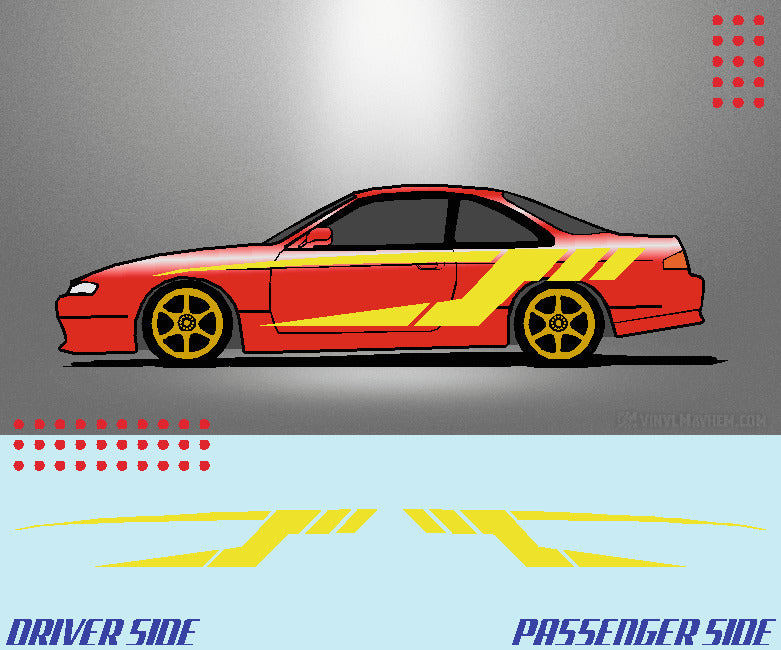 Tech Split Stripe vehicle graphic kit