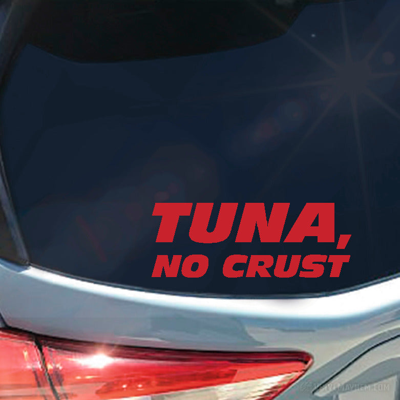Tuna No Crust vinyl sticker
