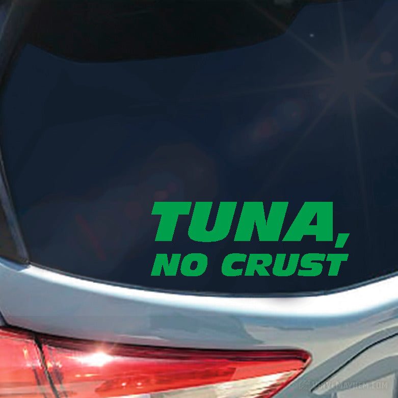 Tuna No Crust vinyl sticker