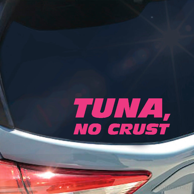 Tuna No Crust vinyl sticker