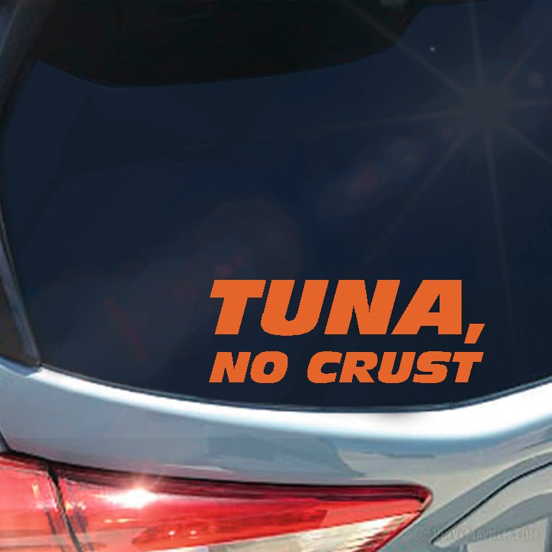 Tuna No Crust vinyl sticker