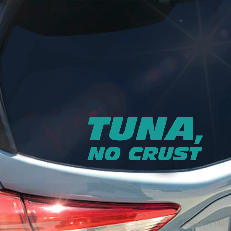 Tuna No Crust vinyl sticker
