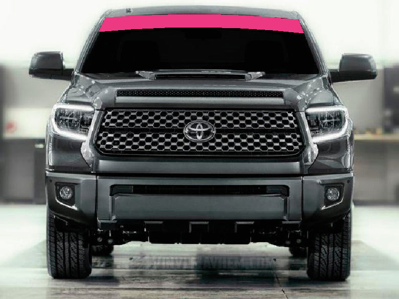 Vinyl Windshield Visor Sun Strip kit for full size trucks and SUVs