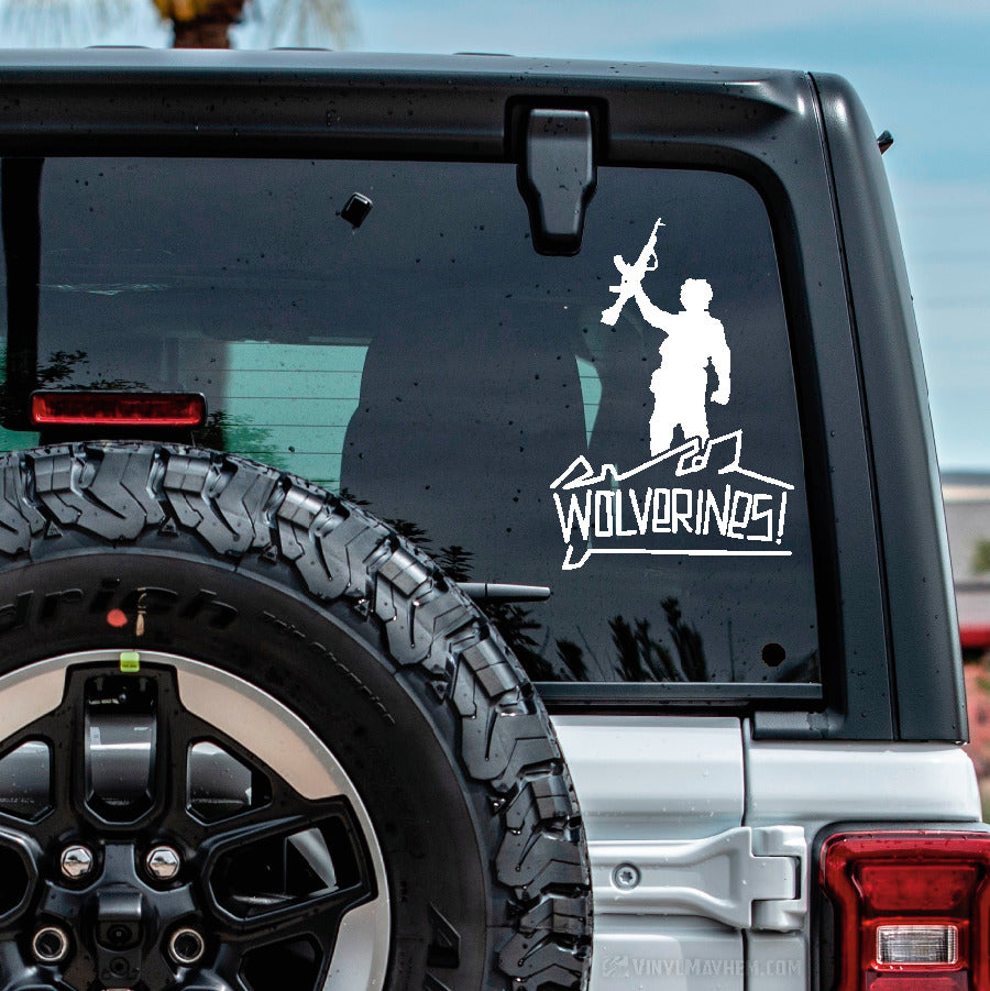 Wolverines vinyl sticker