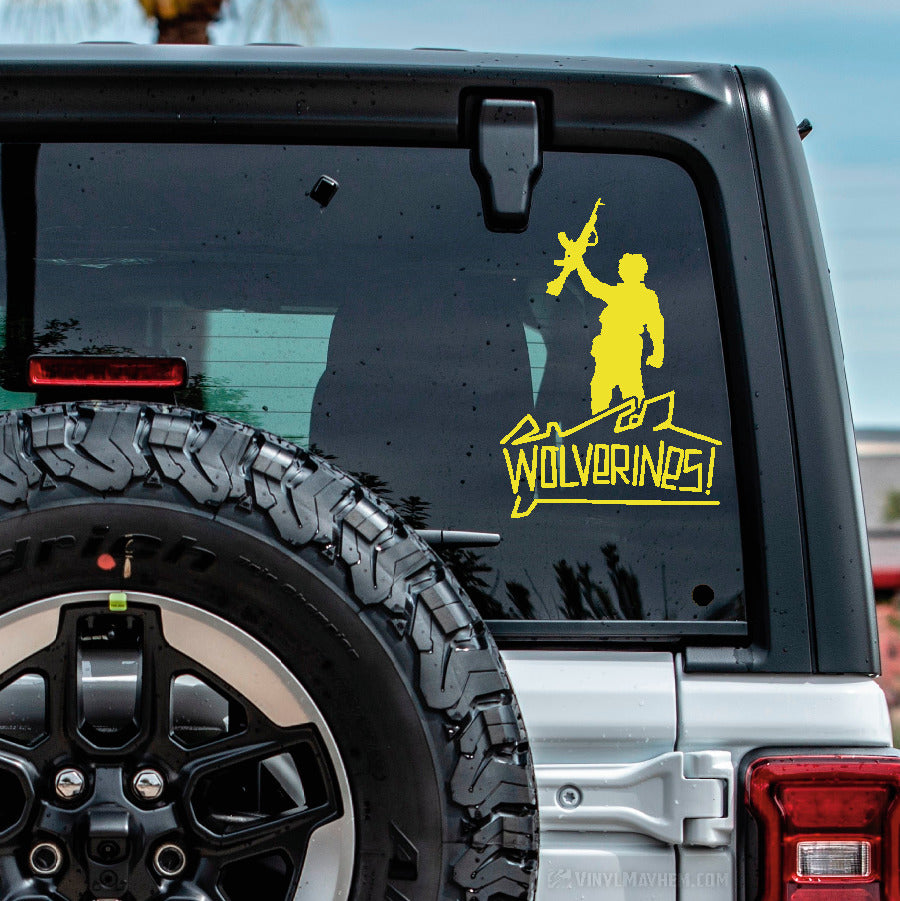 Wolverines vinyl sticker