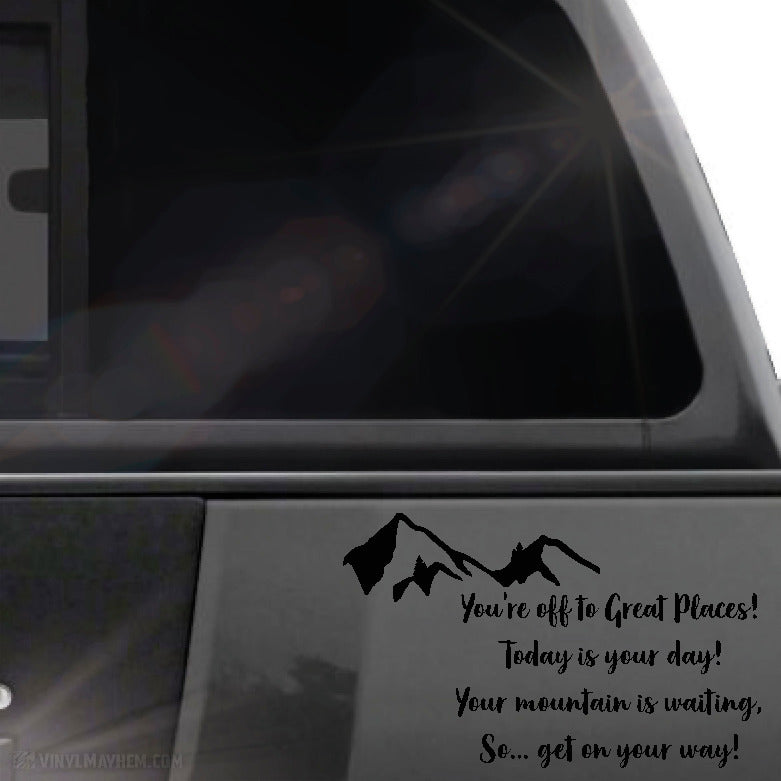You&#39;re Off To Great Places! vinyl sticker